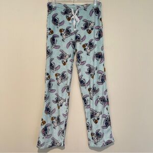 NWOT Stitch Printed Fuzzy Lounge Pants - Light Blue & Lavender, medium